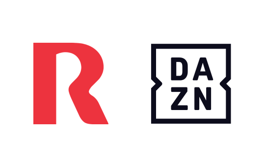 Logos R y DAZN
